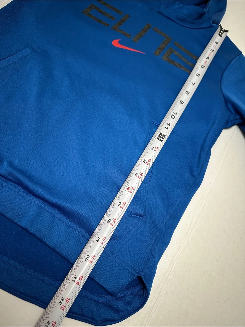 Nike Basketball Elite Blue Hooie Sweater Pullover Youth Kids Large